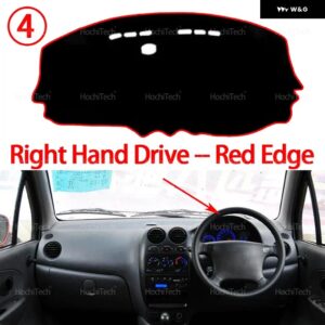 シボレー スパーク 2009 - 12 オート ダッシュボード カバー ダッシュマットボード パッド カーペットダッシュマット UVカットマット - Right Hand Red Edge