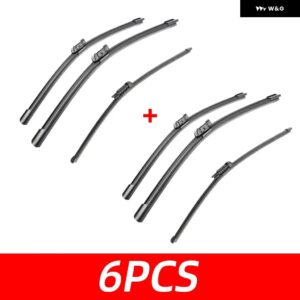 3PCS カー ワイパー ポルシェ パナメーラ 970 2013-2017 フロントリア ワイパー ブレード ブラシ 自動車アクセサリー 2013 - 17 - 6 PCS