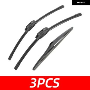 3PCS カー ワイパー マツダ 3 アクセラ ハッチバック 2014-2020 フロントリア ワイパー ブレード ブラシ 自動車アクセサリー 2014 2015 2016 - 3 PCS