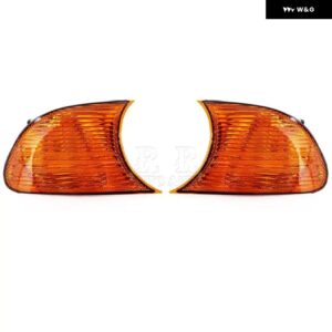 車用フロント バンパー コーナーランプ ウインカー サイド ウィンカーライト BMW E46 2ドア 1998 - 01 63126904299 63126904300 - Yellow-1Pair