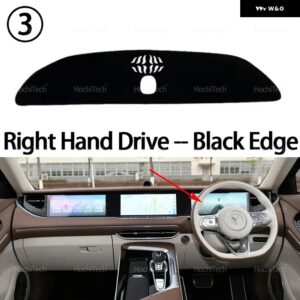 VOYAH FREE 2021 - 24 車 ダッシュボード カバー パッド ダッシュボード サンシェード カーペット 紫外線防止ダッシュマット - Right Hand Black