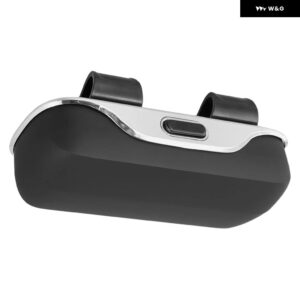 コンパクトなサングラス ボックス 車用 メガネ ケース多用途カラーオプション自動車アクセサリー広レンジに使える車内 - black