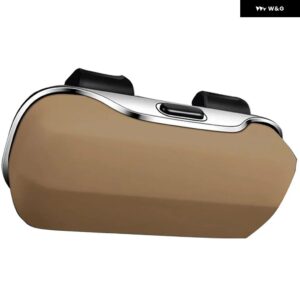 コンパクトサングラス ボックス 車用 メガネ ケース 運転 ツーリング 多用途 カラーオプション 幅 用途 車内 - Beige