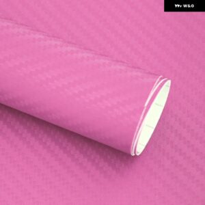 滑らかなマット効果3Dカーボンラップフィルム 車両電子機器に使用でき アッパー を備えて - Pink