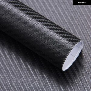 滑らかなマット効果3Dカーボンラップフィルム 車両電子機器に使用でき アッパー を備えて - black