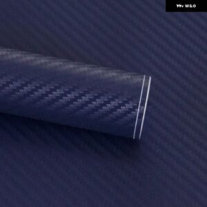 滑らかなマット効果3Dカーボンラップフィルム 車両電子機器に使用でき アッパー を備えて - Dark blue