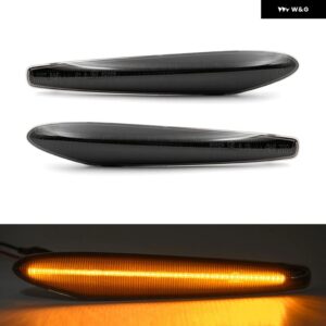 アルファロメオ 159 スポーツワゴン ボエラ スパイダー 939 クリアスモークレンズ LED サイドマーカーランプ アンバー フロントサイドフェンダー ウィンカー - Smoked Normal Amber