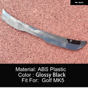 マツダ 3 ハッチバック 2006-2012 リアルーフ トランク リッド カースポイラー ウィング ブラックカーボン 外装 アクセサリーパーツ - black