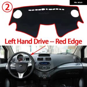 シボレー スパーク 2013 2014 2015 車用インナー ダッシュボード カバー ダッシュマット カーペット サンシェード ボード ダッシュマット LHD RHD - Left Hand Red Edge