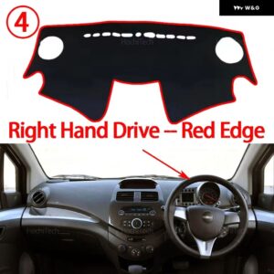 シボレー スパーク 2013 2014 2015 車用インナー ダッシュボード カバー ダッシュマット カーペット サンシェード ボード ダッシュマット LHD RHD - Right Hand Red Edge
