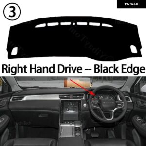 車用 ダッシュボード カバー ROEWE RX5 PLUS 2023 2024 滑り止めマット ダッシュボード カバー パッド サンシェード ダッシュマット カーペット - Right Hand Black