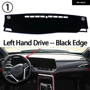 LDV MAXUS T90 MAX MG EXTENDER 2022-2024 滑り止めマット ダッシュボード カバー パッド サンシェード ダッシュマット カーペット カーアクセサリー - Left Hand Black