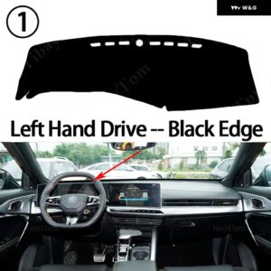 滑り止めカーマット ダッシュボード カバー パッド サンシェード ダッシュマットカーペットカーアクセサリーMG ONE 2022 2023 2024カーペットラグ - Left Hand Black