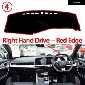 滑り止めカーマット ダッシュボード カバー パッド サンシェード ダッシュマットカーペットカーアクセサリーMG ONE 2022 2023 2024カーペットラグ - Right Hand Red Edge