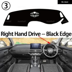 ホンダ ZR-V HR-V 2022 2023 2024 インテリア アクセサリー ダッシュボード カバー パッド サンプロテクション パッド UVカットマット - Right Hand Black