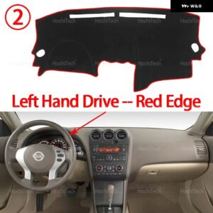 自動車 ダッシュボード カバー ダッシュマット ボード パッド カーペット ダッシュマット 紫外線カットマット 日産 アルティマ 2007 - 12 - Left Hand Red Edge