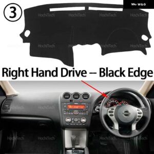 自動車 ダッシュボード カバー ダッシュマット ボード パッド カーペット ダッシュマット 紫外線カットマット 日産 アルティマ 2007 - 12 - Right Hand Black