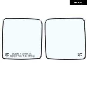 サイドカーミラー ジープ ラングラー 2012-2017 広角ビュー アンチグレア ヒーター付きサイドバックミラー ブルーガラスレンズ - Pair White