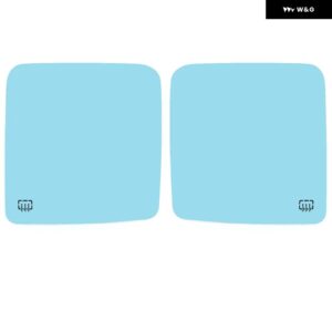 サイドカーミラー ジープ ラングラー 2012-2017 広角ビュー アンチグレア ヒーター付きサイドバックミラー ブルーガラスレンズ - Pair Blue