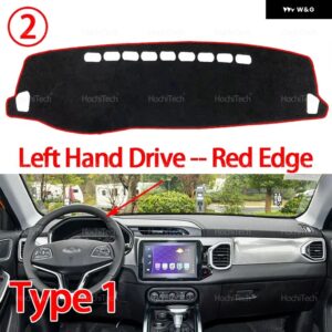 CHERY TIGGO 3 4 5X PRO 2017-2025 ダッシュボード カバー ダッシュボード マット カーペット パッド シェード ケープ ブランケット アクセサリー - Type 1 LHD Red