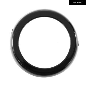 車用リアバッジリングカバー カーボン製 装飾 ロゴ フレーム カバー ステッカー BMW X5 F15 X6 F16 X5M F85 F86 - Gloss Black