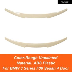 BMW 3シリーズ F30 F35 318I 320I 325I 330I セダン 4D M4 スタイル ABSリア トランク リッド ダックテールリップ カースポイラー ウィング アクセサリー - Unpainted