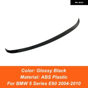 リア トランク リッド ブーツ ダックテールリップスポイラー ウィング BMW 5シリーズ E60 520I 525I 530I 2004-2010 MP スタイル - Glossy Black