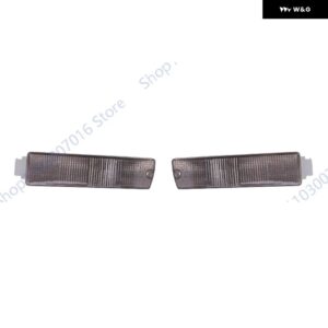 2個 車用フロント バンパー ウィンカー インジケーター ライト フォルクスワーゲン VW ゴルフ 2 MK2 ジェッタ 2 MK2 1980-1992 アクセサリー - Black-1Pair