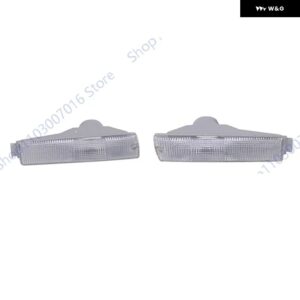 2個 車用フロント バンパー ウィンカー インジケーター ライト フォルクスワーゲン VW ゴルフ 2 MK2 ジェッタ 2 MK2 1980-1992 アクセサリー - White-1Pair