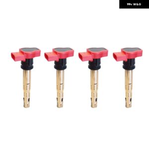 1/4/6個 THREEON イグニッション コイル IC2268M ジェッタ ゴルフ パサート CC ティグアン アウディ A3/4/5/6/7 TT Q3/5 06E905115 ABCDE 07K905715F - 4pcs