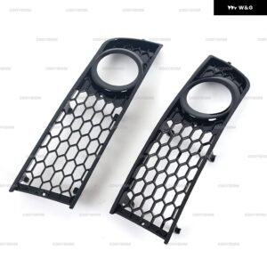 8E0807681 8E0807682フロント バンパー サイド フォグランプ グリル メッシュ グリル ハニカム六角 アウディ A4 B6 2001 - 05 - 1Pair