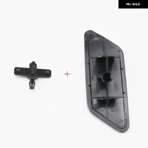 フロント バンパー ヘッドライト ウォッシャースプレーノズルカバー コネクタ付き 左86636AJ060 右86636AJ050 スバル フォレスター - Right 86636AJ050