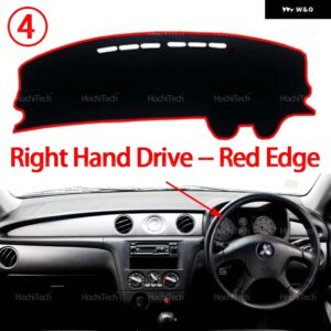 車用 ダッシュボード カバー 三菱 アウトランダー エアトレック 2001-2006 ダッシュボード カバー ダッシュマットボード パッド カーペットダッシュマット - Right Hand Red Edge