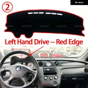 車用 ダッシュボード カバー 三菱 アウトランダー エアトレック 2001-2006 ダッシュボード カバー ダッシュマットボード パッド カーペットダッシュマット - Left Hand Red Edge