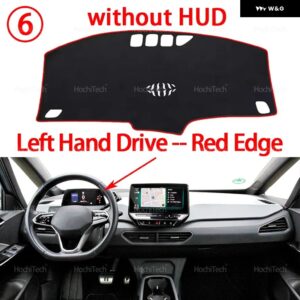 ダッシュボード カバー パッド カーライナー 紫外線防止マット サンシェード ダッシュマット カーペット ダッシュ フォルクスワーゲン VW ID.3 ID3 2019 - - LHD Red No HUD