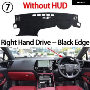 レクサス NX AZ20 NX200 NX250 NX260 NX350 NX350H 2022-2025 車用 ダッシュボード カバー 光避け パッド 計器プラットフォームカバー マット - Right Black No HUD