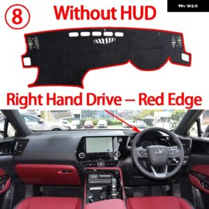 レクサス NX AZ20 NX200 NX250 NX260 NX350 NX350H 2022-2025 車用 ダッシュボード カバー 光避け パッド 計器プラットフォームカバー マット - Right Red No HUD