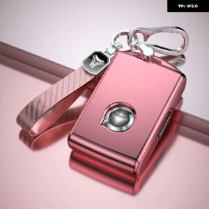 車用キーケースカバー リモートキーフォブ キー チェーン ボルボ XC90 XC60 S90 V90 - shell keychain Gold