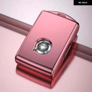 車用キーケースカバー リモートキーフォブ キー チェーン ボルボ XC90 XC60 S90 V90 - Gold