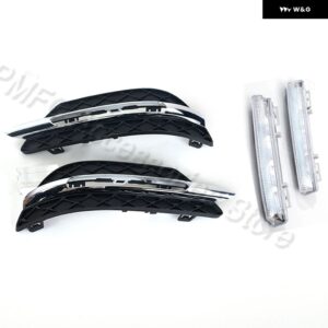 車用 LED DRL デイタイム ランニングライト フロント バンパー グリル メルセデス ベンツ C クラス W204 2011 - 14 A2048803324 - 1 Set