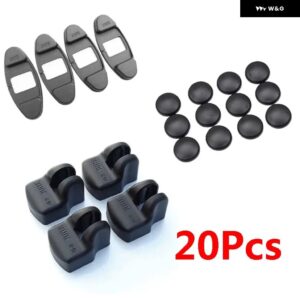 3D ABSドアロックストッパーリミッティングカバー ドア プロテクター トヨタ RAV4 RAV-4 XA50 2019-2023 装飾 アクセサリー - All 20Pcs