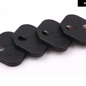 3D ABSドアロックストッパーリミッティングカバー ドア プロテクター トヨタ RAV4 RAV-4 XA50 2019-2023 装飾 アクセサリー - 4pcs