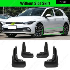 VW ゴルフ 8 MK8 R-LINE GTI GTD GTE 2020 - 24 フェンダー マッド フラップ スプラッシュガード マッドガード マッド フラップ - without side skirt