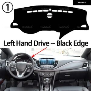 シボレー モンツァ 2019 - 22 ダッシュボード カバー ダッシュマットボード パッド カーペット ダッシュマット UVカットマット 左ハンドル - Left Hand Black