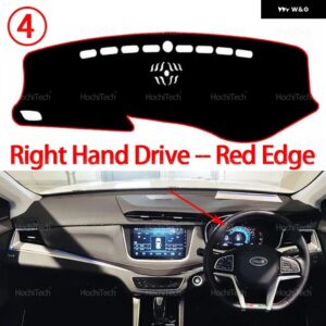 SWM G01 F FF CIRELLI 3 2018-24 アクセサリー ダッシュボード サンシェード カーペット ダッシュボード カバー パッド 左 右ハンドル - Left Hand Red Edge