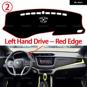 SWM G01 F FF CIRELLI 3 2018-24 アクセサリー ダッシュボード サンシェード カーペット ダッシュボード カバー パッド 左 右ハンドル - Left Hand Red Edge2