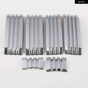 ABSクローム6個フロント グリル 光沢 装飾 トリム トヨタ ランドクルーザー プラド 2018 2019 FJ150アクセサリー - No Camera