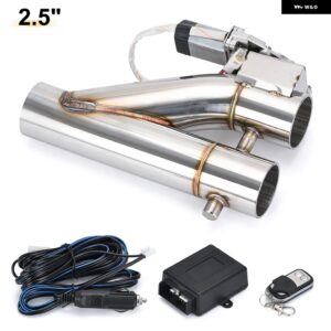 汎用 2インチ 2.25インチ 2.5インチ 3インチ ダブル バルブ 電動排気カットアウト バルブ マフラー マフラーキット ワイヤレス リモコン 付き - 2.5 Inch