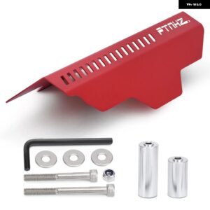 アシュアランス オルタネーター プーリー ベルトカバー スバル WRX STI 02-17 レッド/ブラック - RED WITH PT LOGO