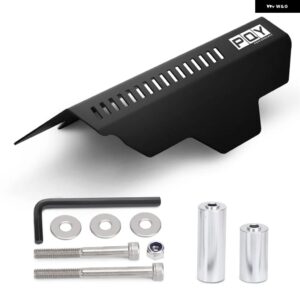 アシュアランス オルタネーター プーリー ベルトカバー スバル WRX STI 02-17 レッド/ブラック - BLACK WITH PQY LOGO